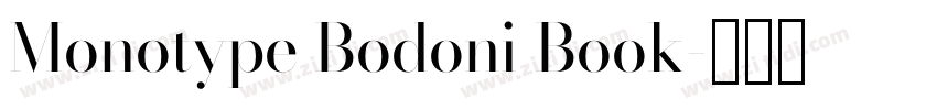 Monotype Bodoni Book字体转换